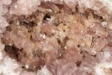 Sparkly, Pink Amethyst Geode Half - Argentina #195434-1